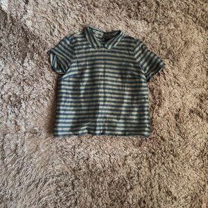 Madewell Kids Striped Tee in Blue and Gray